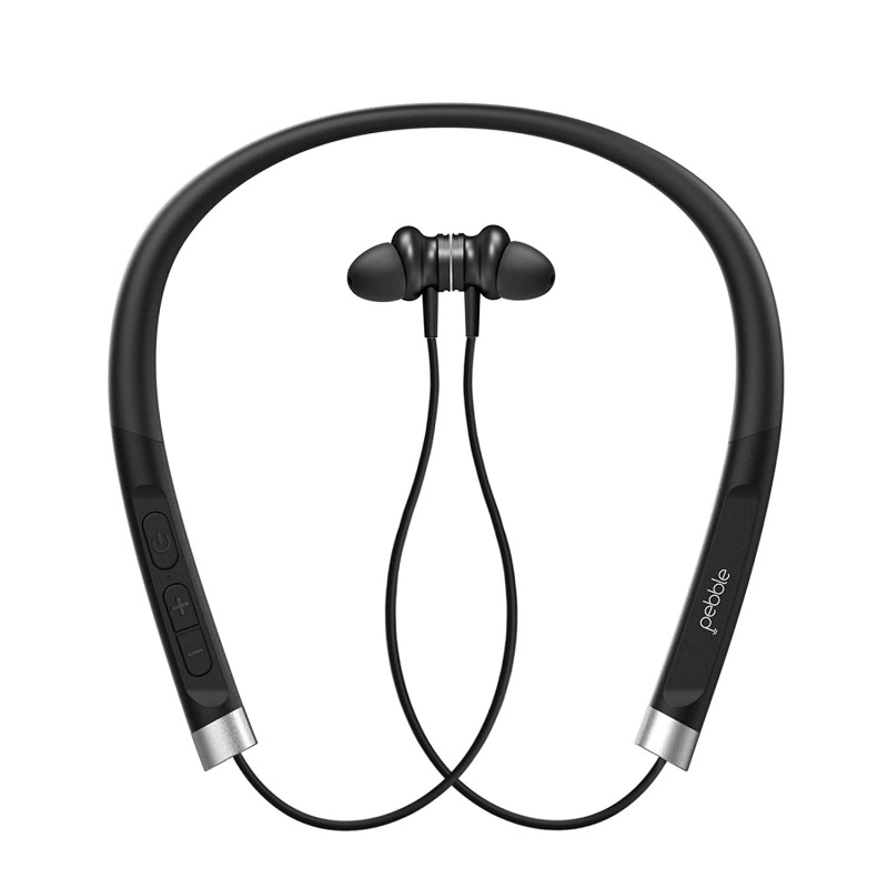 Pebble Urbane Bluetooth Wireless Neckband Earphone with deep bass Stereo Sound and inbuilt mic 