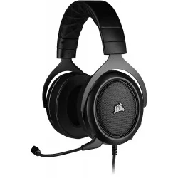 Corsair HS50 PRO Stereo Gaming Headset Lightweight Noise-Cancelling Detachable Microphone Black