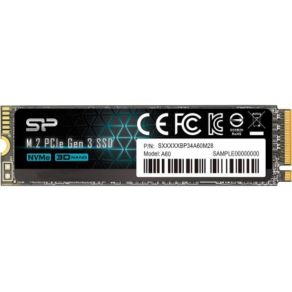 SP Silicon Power 256GB NVMe PCIe Gen3x4 M.2 2280 TLC SSD R/W up to 2,100MB/s and 1,200MB/s (SP256GBP34A60M28) SP Silicon Power 256GB NVMe PCIe Gen3x4 M.2 2280 TLC SSD R/W up to 2,100MB/s and 1,200MB/s (SP256GBP34A60M28)