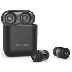 Motorola Verve Buds 110 (TWS) True Wireless Compact Water-Resistant Earbuds with Mic & Alexa Black