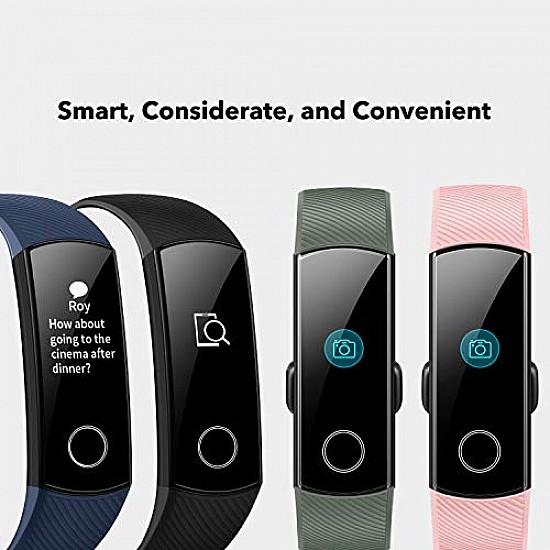 HONOR Band 5 Olive Green- Waterproof Full Color AMOLED Touchscreen, SpO2 (Blood Oxygen), Music Control, Watch Faces Store, up to 14 Day Battery Life