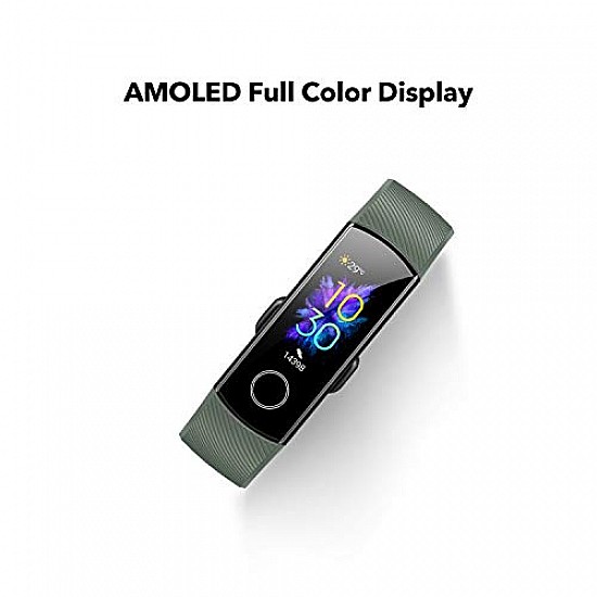 HONOR Band 5 Olive Green- Waterproof Full Color AMOLED Touchscreen, SpO2 (Blood Oxygen), Music Control, Watch Faces Store, up to 14 Day Battery Life