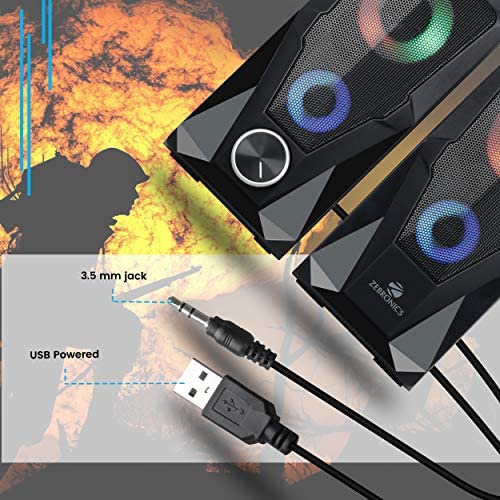Zebronics Zeb-Warrior 2.0 Multimedia Speaker with Aux Connectivity Zebronics Zeb-Warrior 2.0 Multimedia Speaker with Aux Connectivity