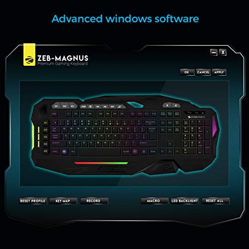 Zebronics Zeb-Magnus USB Gaming Keyboard with LED Lights Zebronics Zeb-Magnus USB Gaming Keyboard with LED Lights
