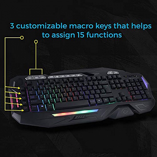 Zebronics Zeb-Magnus USB Gaming Keyboard with LED Lights