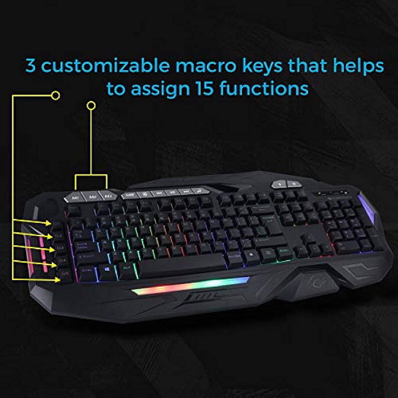 Zebronics Zeb-Magnus USB Gaming Keyboard with LED Lights