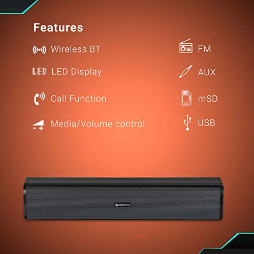 Zebronics Vita Plus Portable Speaker Supporting Bluetooth, FM, SD Crad, Aux(Black) Zebronics Vita Plus Portable Speaker Supporting Bluetooth, FM, SD Crad, Aux(Black)