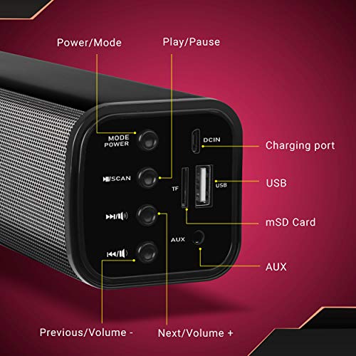 Zebronics Vita Plus Portable Speaker Supporting Bluetooth, FM, SD Crad, Aux(Black) Zebronics Vita Plus Portable Speaker Supporting Bluetooth, FM, SD Crad, Aux(Black)