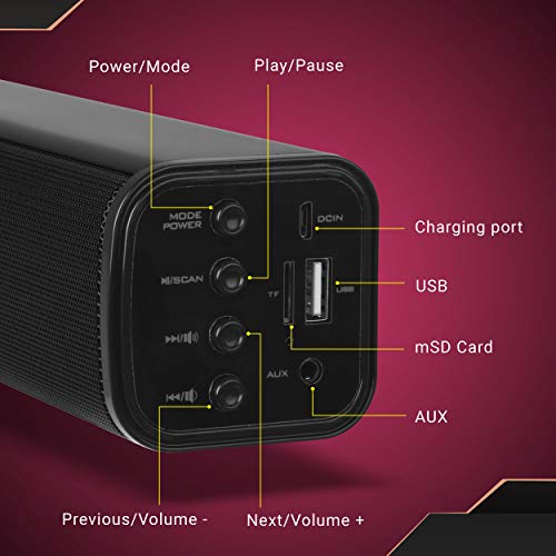 Zebronics Vita Plus Portable Speaker Supporting Bluetooth, FM, SD Crad, Aux(Black) Zebronics Vita Plus Portable Speaker Supporting Bluetooth, FM, SD Crad, Aux(Black)