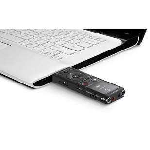 Sony ICD-UX570F Light Weight Voice Recorder, with 20hours Battery Life, 4GB Built-in Memory -Black
