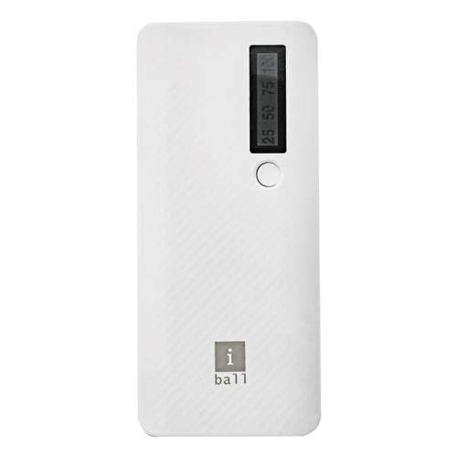 iBall IB-10000LI Powerbank. with a 10000 mAh Battery and a 2.4 A Fast Charging Output with Dual USB Output (White) iBall IB-10000LI Powerbank. with a 10000 mAh Battery and a 2.4 A Fast Charging Output with Dual USB Output (White)