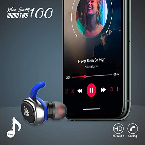 ANT AUDIO Mono 100 Bluetooth Truly Wireless in Ear Earbuds with Mic Black ANT AUDIO Mono 100 Bluetooth Truly Wireless in Ear Earbuds with Mic Black