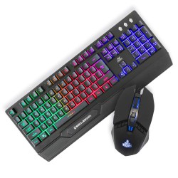 Ant Esports KM500W Gaming Backlit Keyboard and Mouse Combo, LED Wired Gaming Keyboard