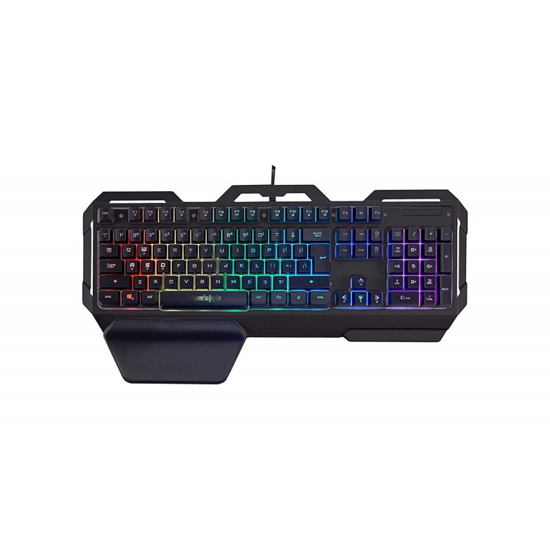 Cosmic Byte Cb-Gk-17 Galactic Wired Gaming Keyboard With Aluminium Body 7 Color RGB Backlit With Effects