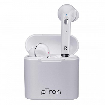 pTron Bassbuds Lite in-Ear True Wireless Bluetooth 5.0 Headphones with Hi-Fi Deep Bass, Total 20Hrs Playtime