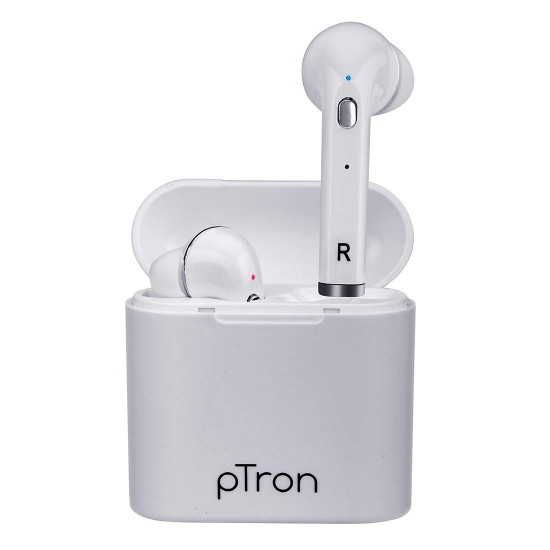 pTron Bassbuds Lite in-Ear True Wireless Bluetooth 5.0 Headphones with Hi-Fi Deep Bass, Total 20Hrs Playtime