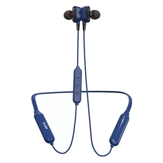 truke Yoga Power in-Ear Neckband Wireless Bluetooth Earphones with Mic (Blue)
