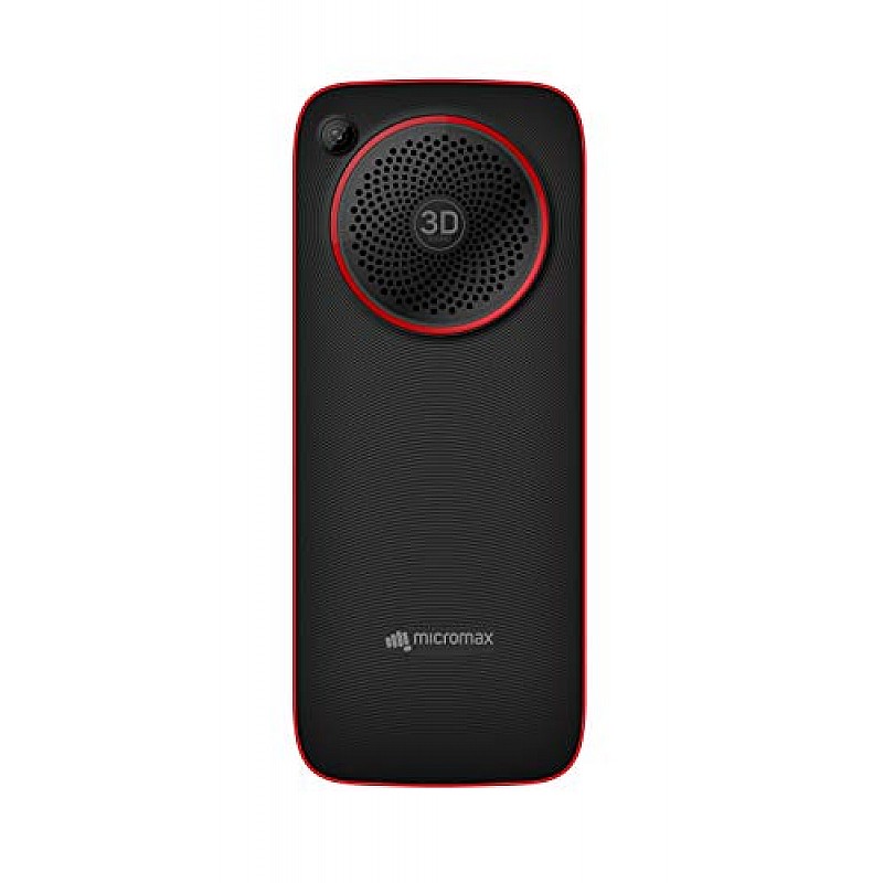 Micromax X748 (Black+Red,Big 3D Sound Speaker,2500mAh)