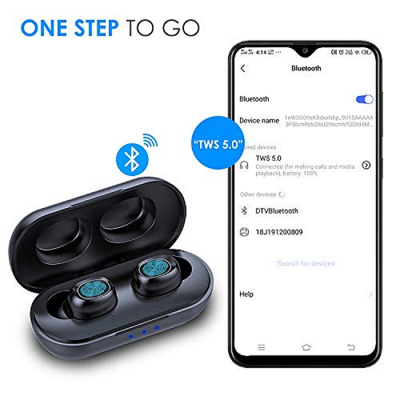 FreeSolo X1 in-Ear True Wireless Bluetooth Earbuds for Stereo Music with Microphone