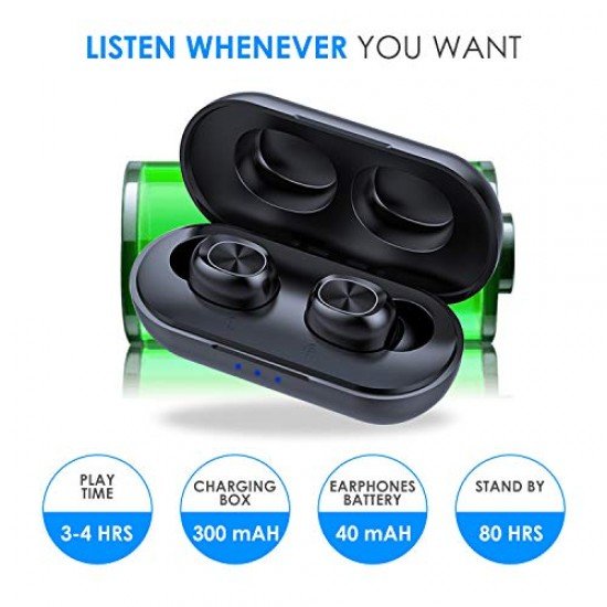 FreeSolo X1 in-Ear True Wireless Bluetooth Earbuds for Stereo Music with Microphone