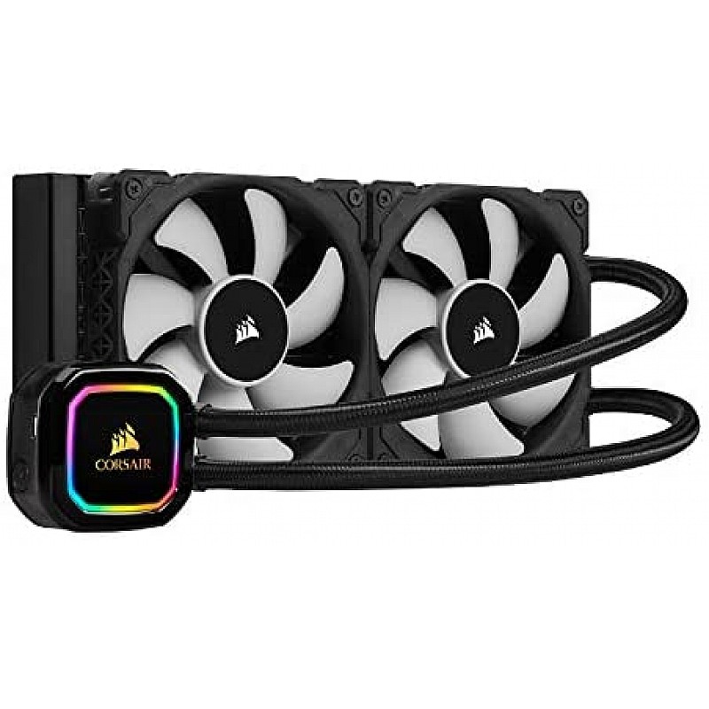 Corsair iCUE H115i RGB Pro XT, 280mm Radiator, Dual 140mm PWM Fans, Software Control, Liquid CPU Cooler 