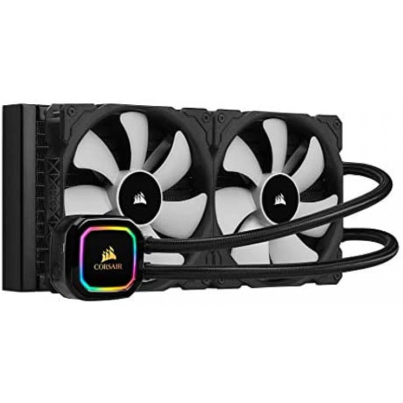 Corsair iCUE H115i RGB Pro XT, 280mm Radiator, Dual 140mm PWM Fans, Software Control, Liquid CPU Cooler 