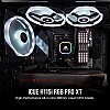 Corsair iCUE H115i RGB Pro XT, 280mm Radiator, Dual 140mm PWM Fans, Software Control, Liquid CPU Cooler 