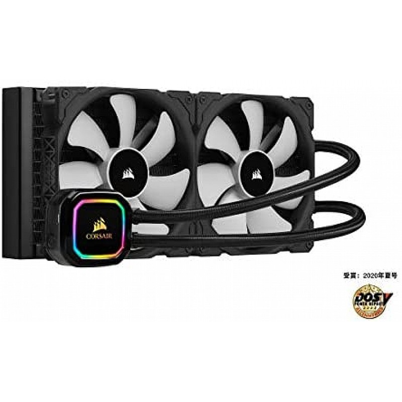 Corsair iCUE H115i RGB Pro XT, 280mm Radiator, Dual 140mm PWM Fans, Software Control, Liquid CPU Cooler 