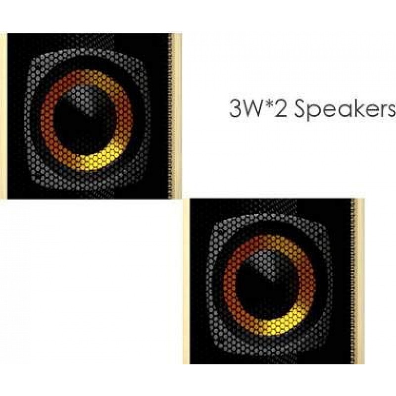 Quantum QHM-LP02 Wave QHMPL 6 W Laptop/Desktop Speaker (Multicolour, 2.0 Channel)