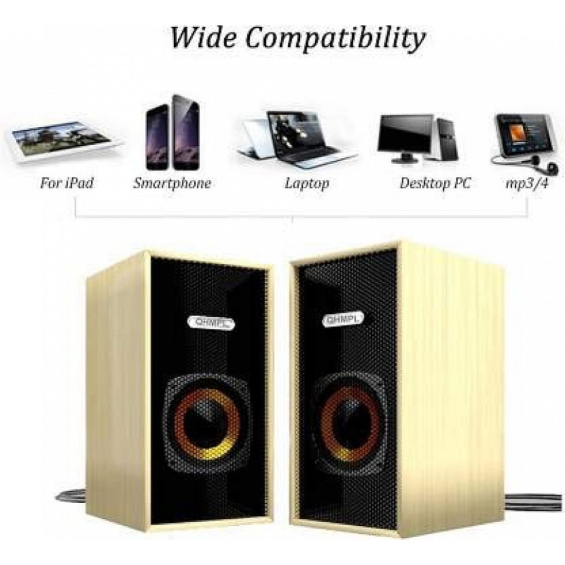 Quantum QHM-LP02 Wave QHMPL 6 W Laptop/Desktop Speaker (Multicolour, 2.0 Channel)