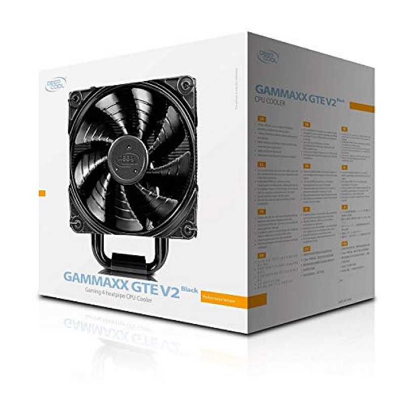 DEEPCOOL GAMMAXX GTE V2 CPU Air Cooler with 120mm RGB Fan for Intel LGA1200/1151/1150/1155/1366 and AMD AM4/AM3+/AM3/AM2+/AM2/FM2+/FM2/FM1