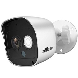 Srihome SH029 3MP Ultra HD 1296p Wireless WiFi Waterproof Indoor/Outdoor CCTV IP Security Camera - White