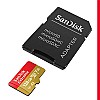 SanDisk Extreme uSD,160MB/s R, 90MB/s W,C10,UHS,U3,V30,A2, 128GB, for 4K Video on Smartphones, Action Cams & Drones