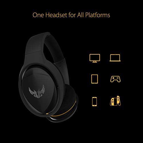 ASUS TUF Gaming Wired Over Ear Headphones with Mic (Black) ASUS TUF Gaming Wired Over Ear Headphones with Mic (Black)