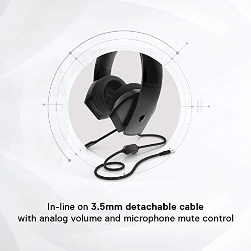 Alienware 310H, Aw310H Wired On Ear Headphones with Mic Alienware 310H, Aw310H Wired On Ear Headphones with Mic