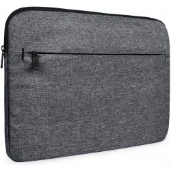 AirCase Laptop Bag  Case Cover for Laptop MacBook, Protective, Twill Fabric Grey 13-14 Inch