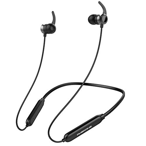 Ambrane Bluetooth Wireless Earphones with High Bass Stereo Sound (ANB-33, Black) Ambrane Bluetooth Wireless Earphones with High Bass Stereo Sound (ANB-33, Black)