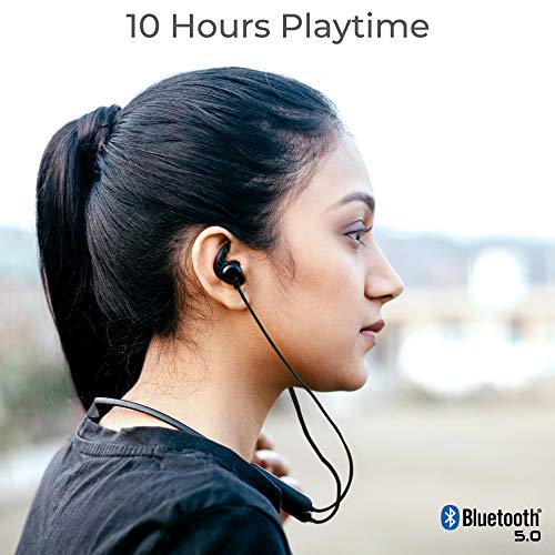 Ambrane Bluetooth Wireless Earphones with High Bass Stereo Sound (ANB-33, Black) Ambrane Bluetooth Wireless Earphones with High Bass Stereo Sound (ANB-33, Black)