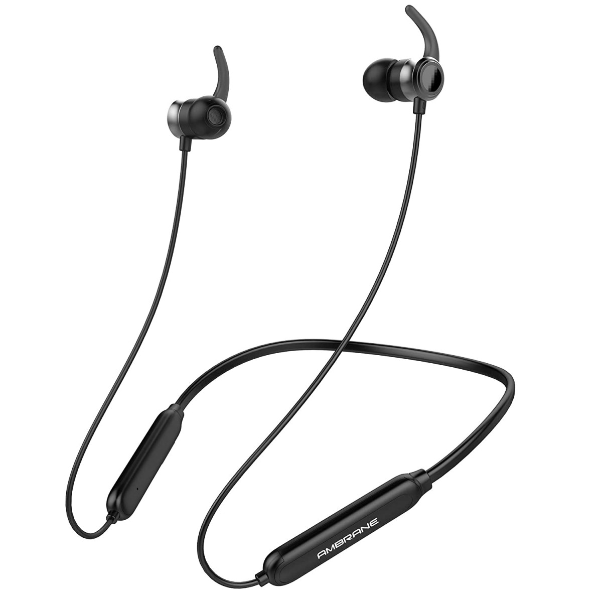 Ambrane Bluetooth Wireless Earphones with High Bass Stereo Sound (ANB-33, Black) Ambrane Bluetooth Wireless Earphones with High Bass Stereo Sound (ANB-33, Black)