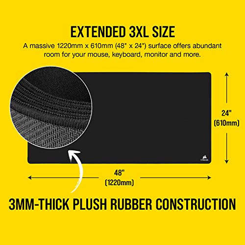 CORSAIR MM500 Premium Anti-Fray Cloth Gaming Mouse Pad - Extended 3XL CORSAIR MM500 Premium Anti-Fray Cloth Gaming Mouse Pad - Extended 3XL