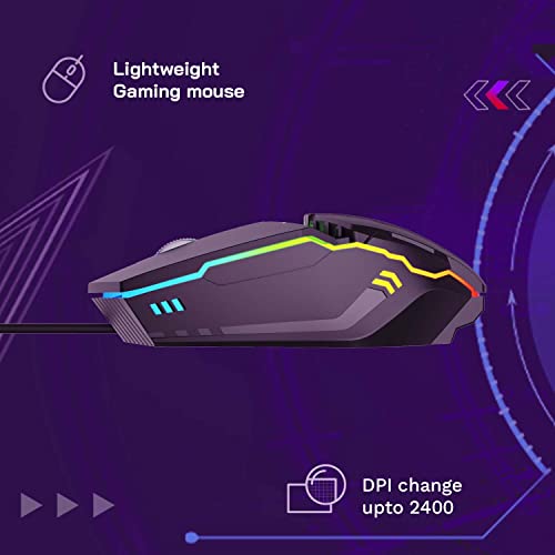 Redgear A-10 Wired Gaming Mouse with RGB LED Lightweight and Durable Design Black Redgear A-10 Wired Gaming Mouse with RGB LED Lightweight and Durable Design Black