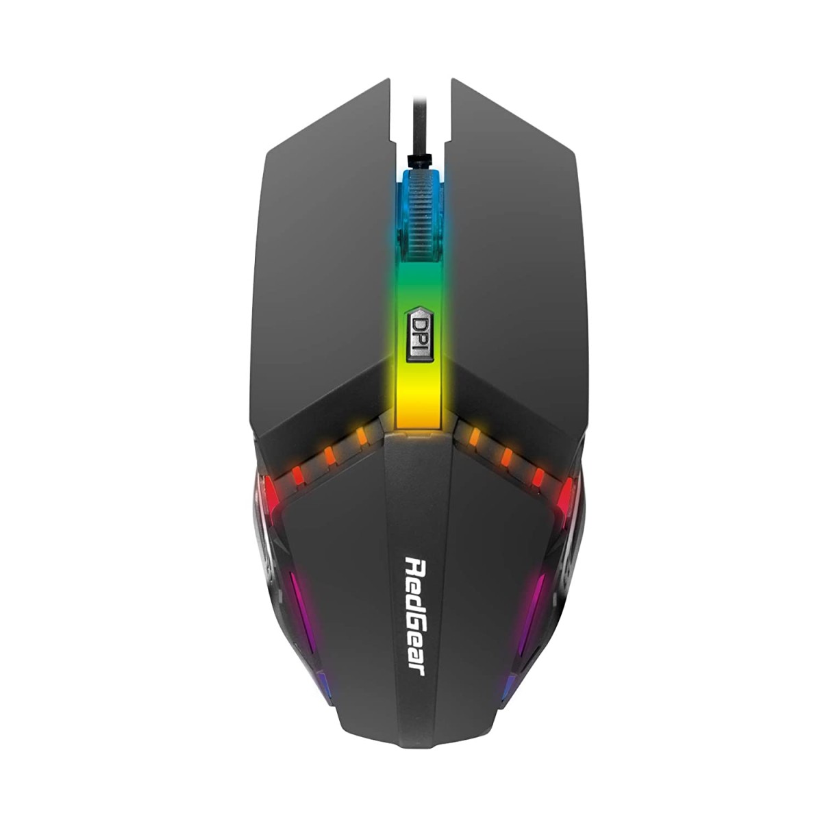 Redgear A-10 Wired Gaming Mouse with RGB LED Lightweight and Durable Design Black