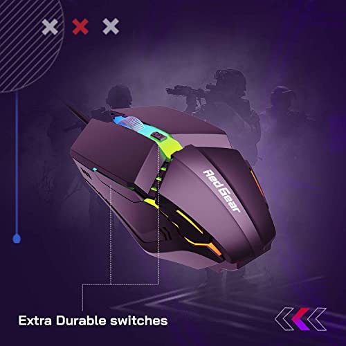 Redgear A-10 Wired Gaming Mouse with RGB LED Lightweight and Durable Design Black Redgear A-10 Wired Gaming Mouse with RGB LED Lightweight and Durable Design Black