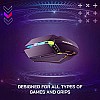 Redgear A-10 Wired Gaming Mouse with RGB LED Lightweight and Durable Design Black