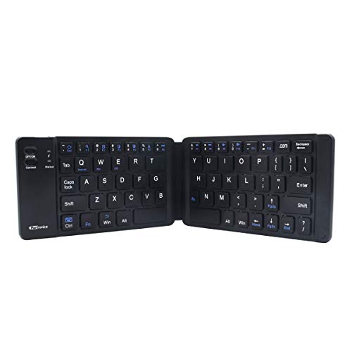 Portronics Chicklet POR-973 Foldable QWERTY Keyboard, Mini Pocket Sized, Rechargeable, Bluetooth Wireless Black Portronics Chicklet POR-973 Foldable QWERTY Keyboard, Mini Pocket Sized, Rechargeable, Bluetooth Wireless Black