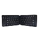 Portronics Chicklet POR-973 Foldable QWERTY Keyboard, Mini Pocket Sized, Rechargeable, Bluetooth Wireless Black