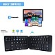 Portronics Chicklet POR-973 Foldable QWERTY Keyboard, Mini Pocket Sized, Rechargeable, Bluetooth Wireless Black