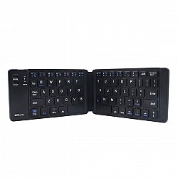 Portronics Chicklet POR-973 Foldable QWERTY Keyboard, Mini Pocket Sized, Rechargeable, Bluetooth Wireless Black