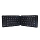 Portronics Chicklet POR-973 Foldable QWERTY Keyboard, Mini Pocket Sized, Rechargeable, Bluetooth Wireless Black