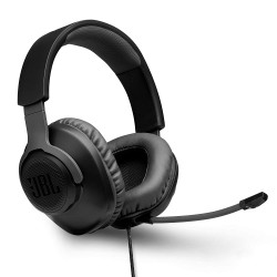 JBL Quantum 100, Wired Over Ear Gaming Headphones with mic Black